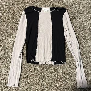 Black and Blush Stretch top